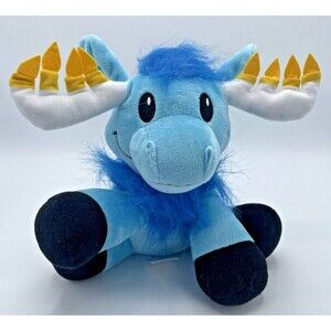 Mensch Pets Hanukkah Mitzvah Blue Moose Plush Light Up Antlers Toy Working